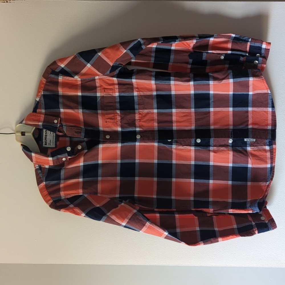 Express button down slim fit XS